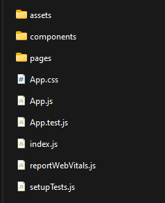 new folder structure